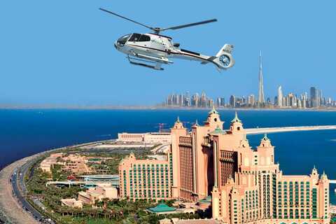 Dubai: Palm Jumeirah Üzerinde 17 Dakikalık Helikopter Uçuşu